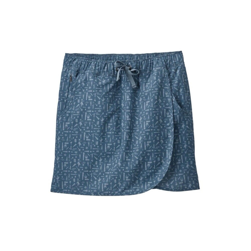 Patagonia Women’s Fleetwith Skort Size M Blue Faux Wrap Hiking Outdoor Gorpcore